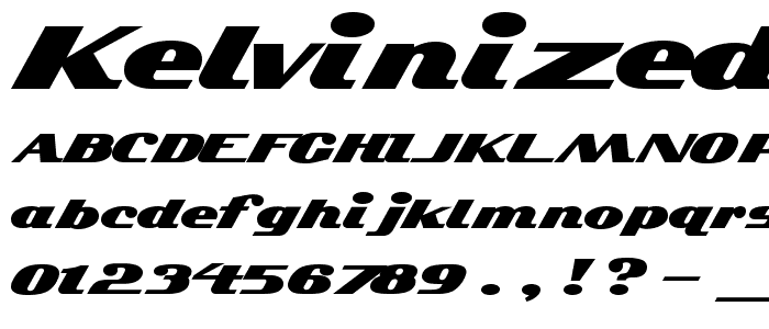 Kelvinized Normal font